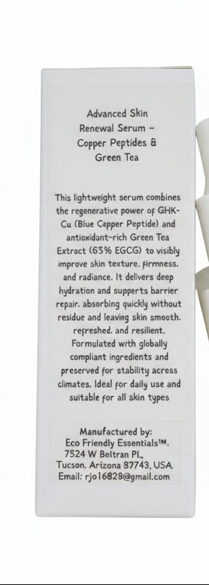 Face Serum Copper Peptides Plus Green Tea Serum (10 Bottles) 30 ml each