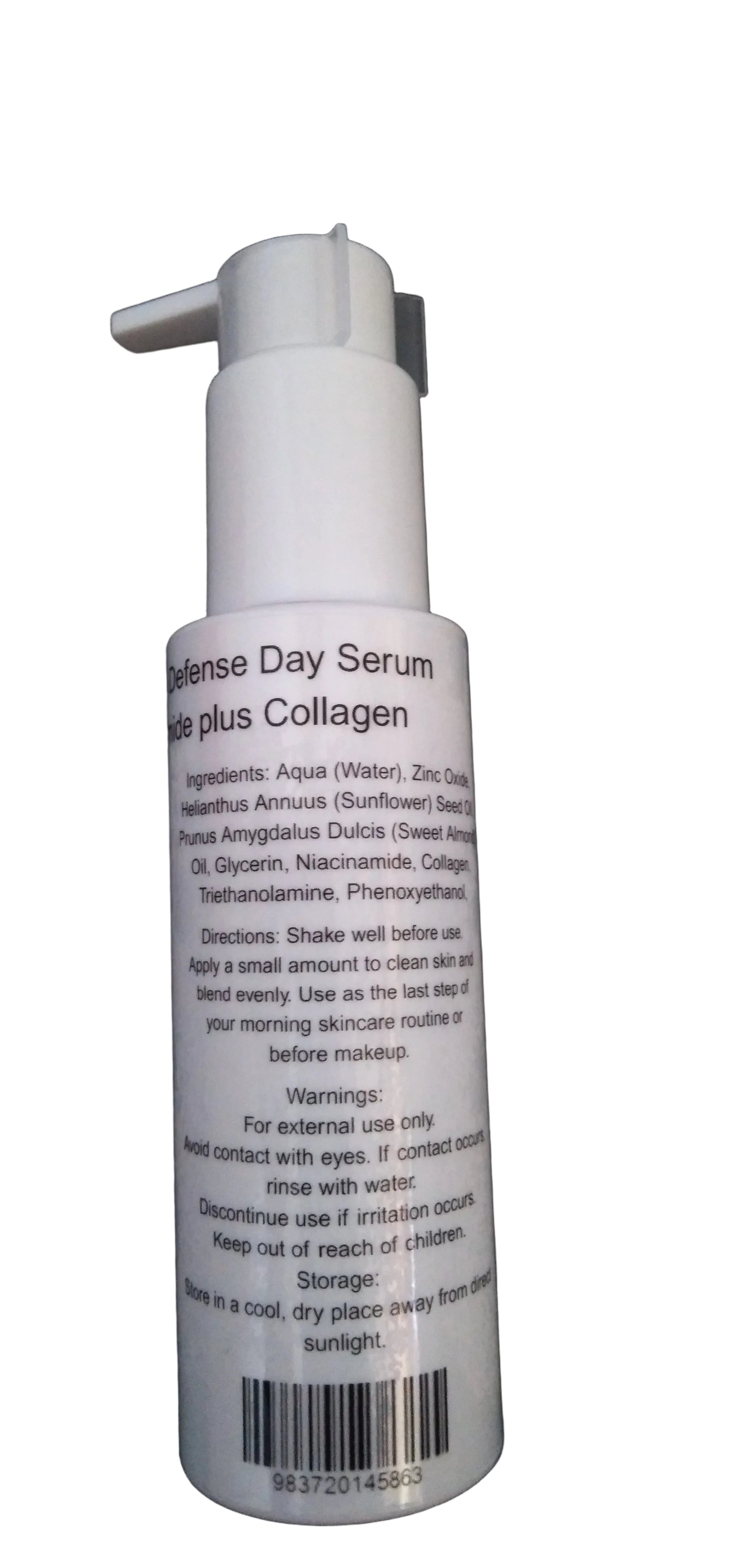 UV Protection Daily Skin Defense Day Serum – Niacinamide + Collagen 100 ml (5 Bottles)